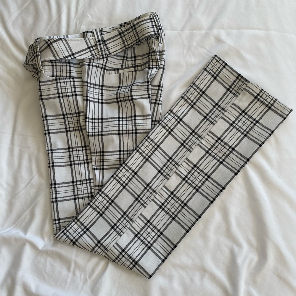 Guess Women’s Plaid Belted Pants Size 27
